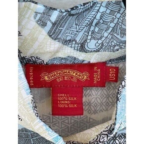 Shanghai Tang  silk sheer dress 10 - Picture 8 of 12